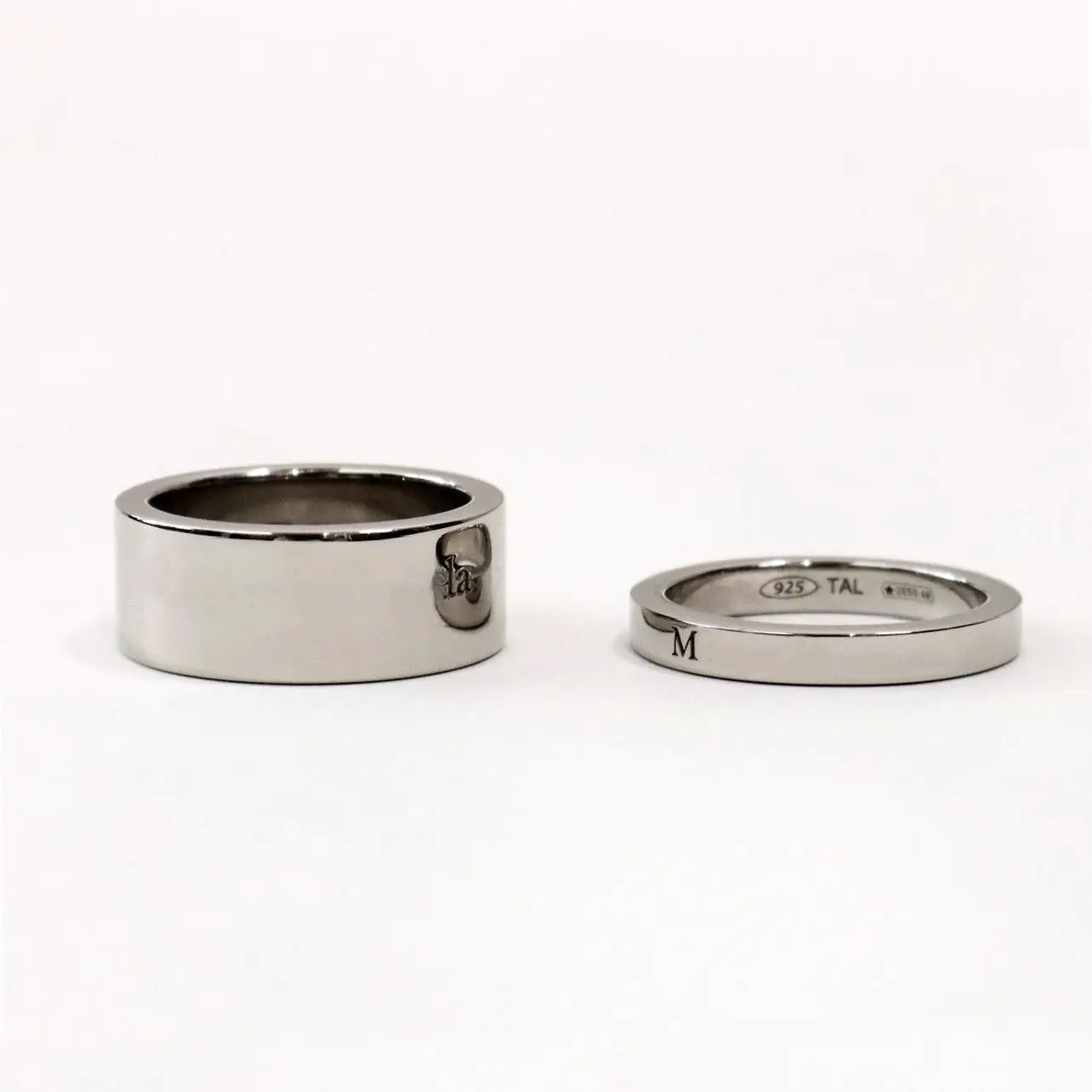 

Never Sleeping Letter Style Simple Neutral S925 Sterling Silver Ring Smooth Fashion Ring Female