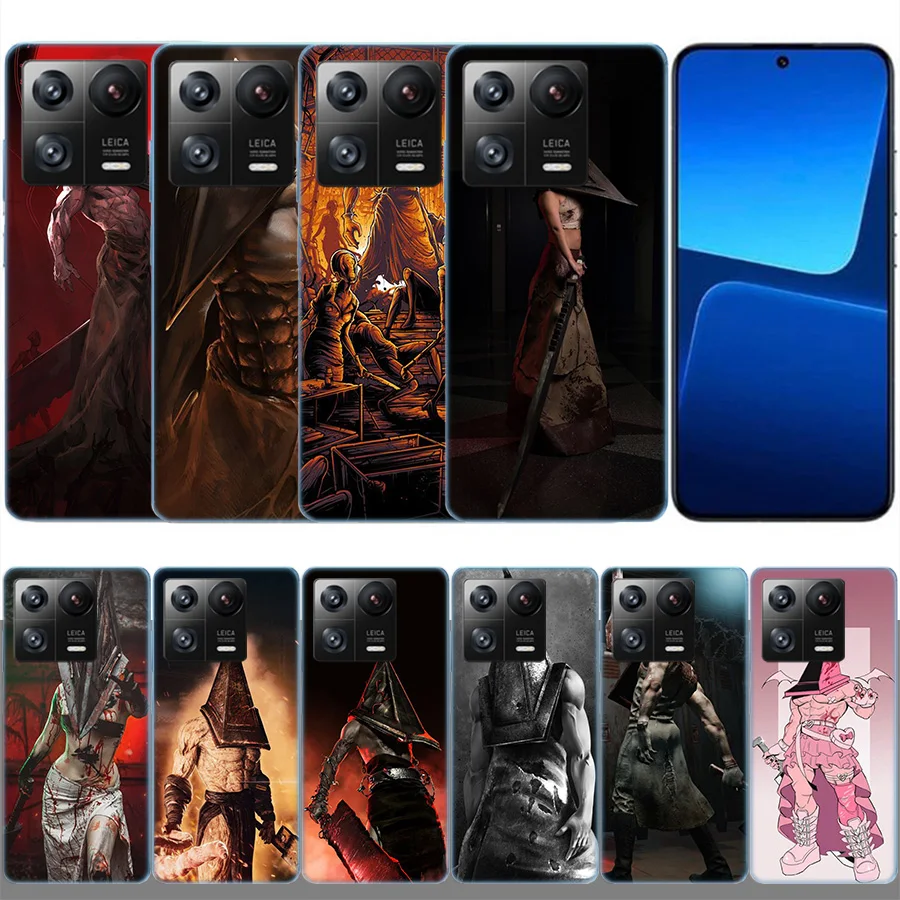 Pyramid Head Giant Clear Luxury Per Xiaomi Mi 13 12 12T Pro 11 Ultra 11T 11I 10 10T 9 9T 8 Lite 6X 5X A3 Cc9E A2 A1 Cover Per Telefono