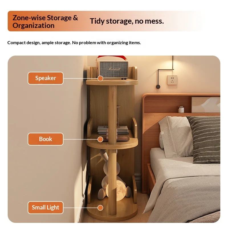Comodino Moderno Sottile con Cassetto per Camera da Letto - immagine 2
