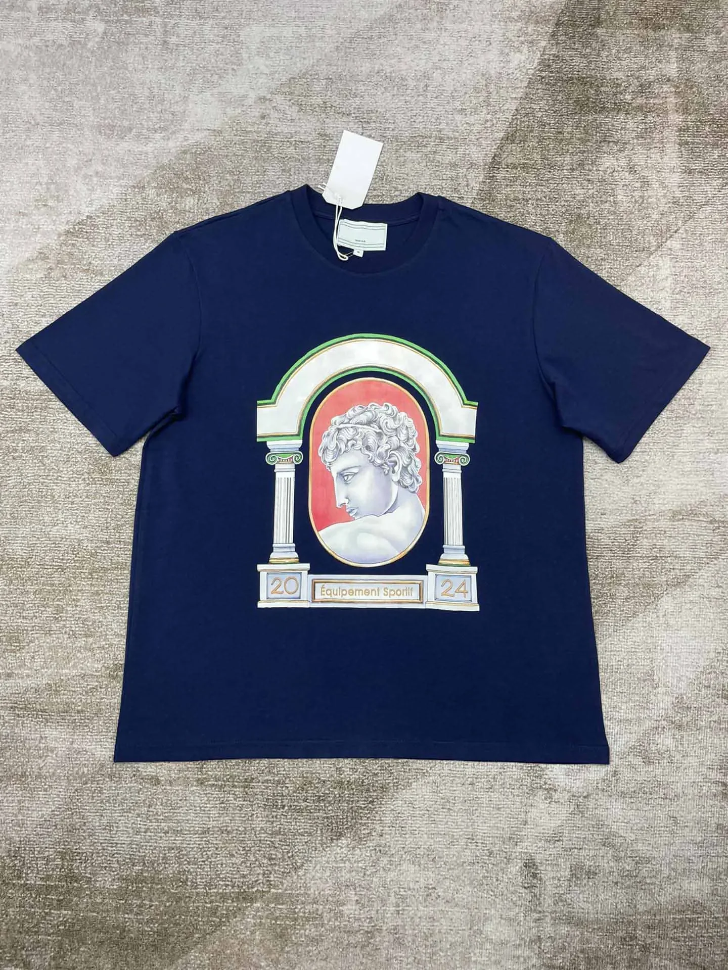 Summer Explosion Luxury Casual Cotton Logo Printed T-Shirt 2025 New Men's and Women's High Street  Loose Sports T-Shirt 5