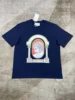 Summer Explosion Luxury Casual Cotton Logo Printed T-Shirt 2025 New Men's and Women's High Street  Loose Sports T-Shirt 5