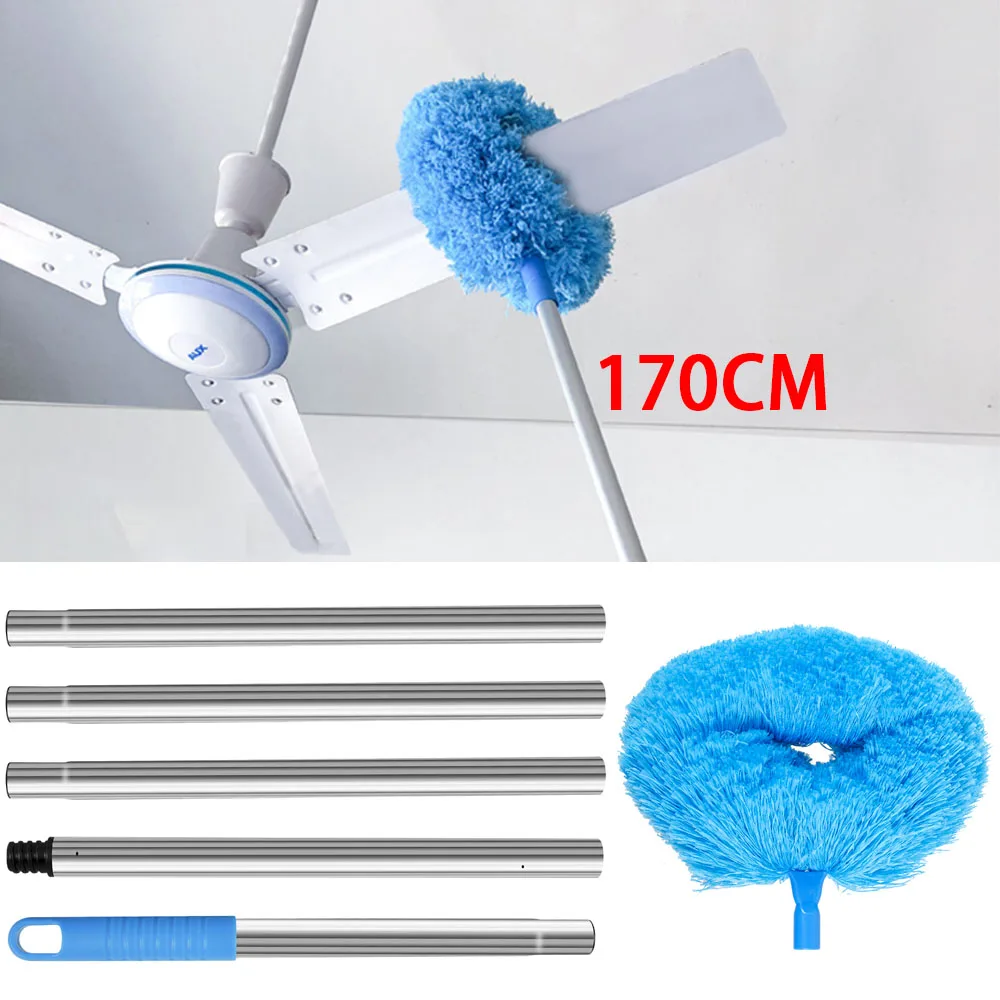 Ceiling Fan Duster with Detachable Head and Extension Pole