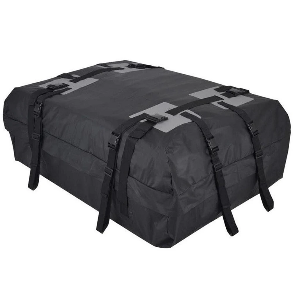 600D Waterproof Roof Cargo Bag Large Capacity Car Roof Top Luggage Carrier 2
