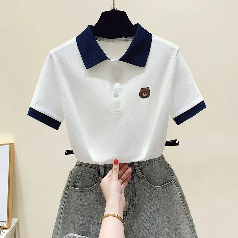 New golf wear ladies summer short sleeves women summer short sleeves slim and breathable