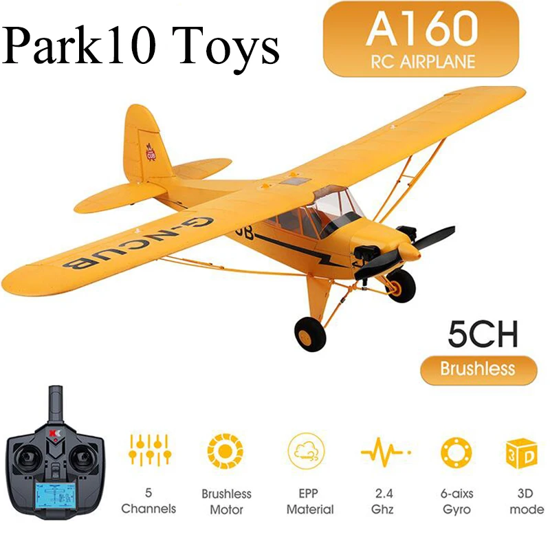 WLtoys XK A160 RC 비행기, 2.4G 5채널 3D/6G 시스템, 650mm 날개 편평 폼 리모컨 비행기, 생일 크리스마스 선물 10 WLtoys RTF EPP RC 브러시리스 모터 폼 비행기, XK A160 J3, 3D/6G 시스템, 650mm 날개 길이 키트, 성인 선물, 인기