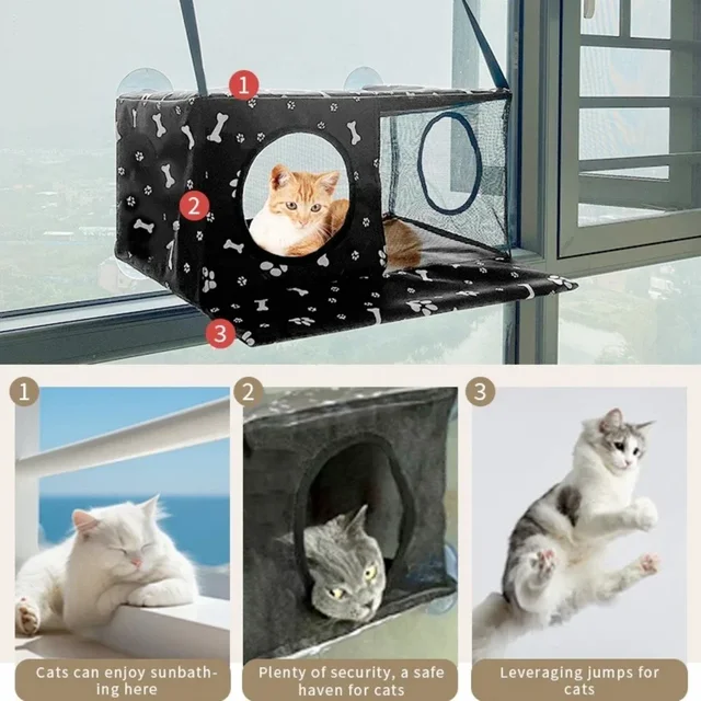 2-in-1 Cat Hanging Nest 2