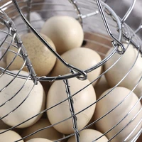 Homewares Chicken Hen Shaped Egg Collection Storage Wire Basket Farmhouse Style Organization 3