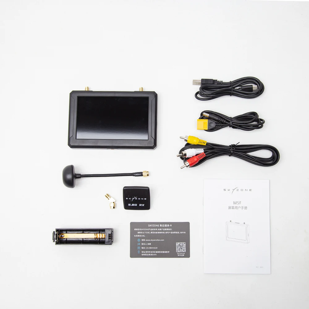 SKYZONE M5F 5-inch FPV 5.8Ghz 48CH Video Monitor With DVR For Racing Plane RC Quadcopter FPV Multicopter Part Monitor thumbnail 5