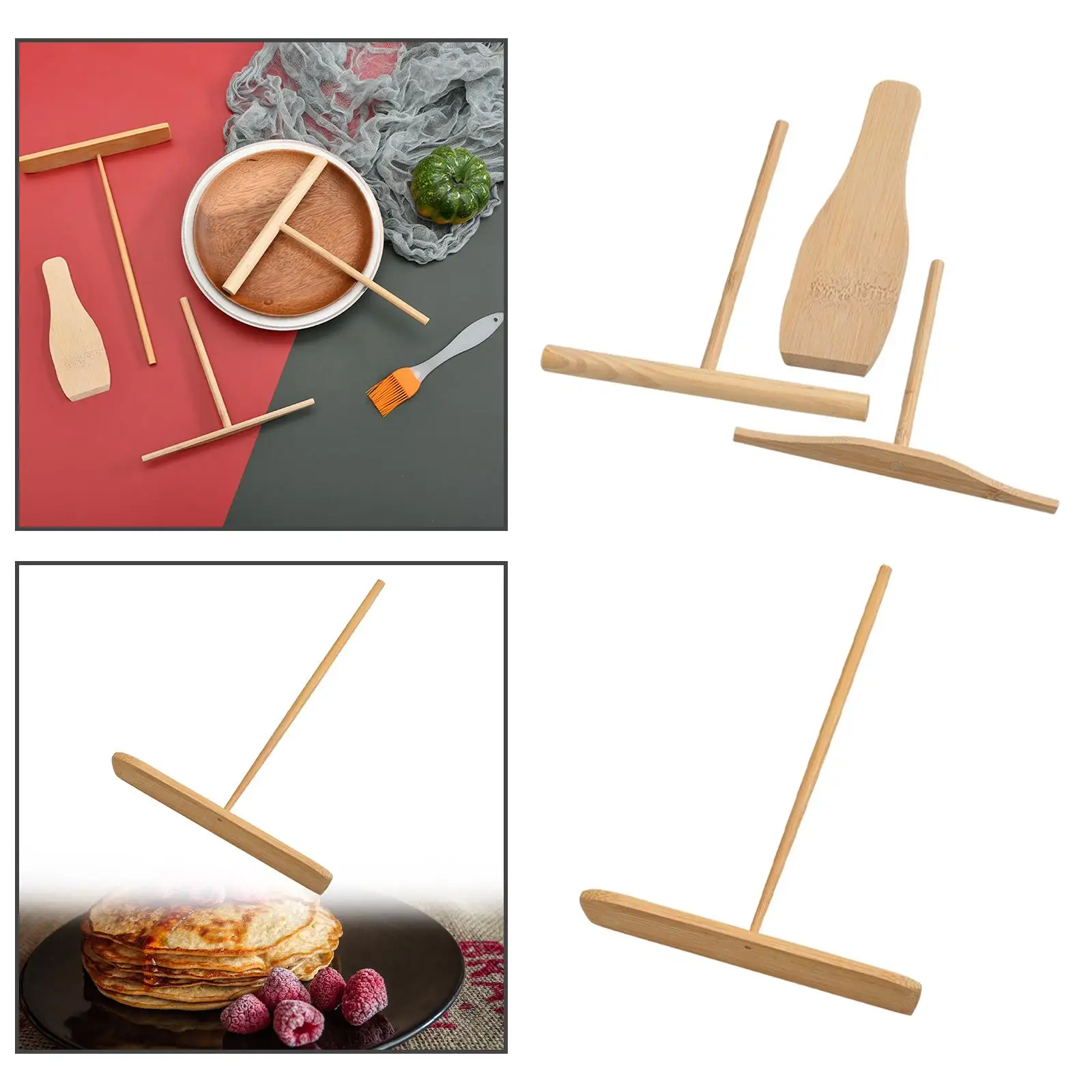 Pancake Tool Pancake Fruit Rake Portable Non Stick Crepes Spreader For Restaurant