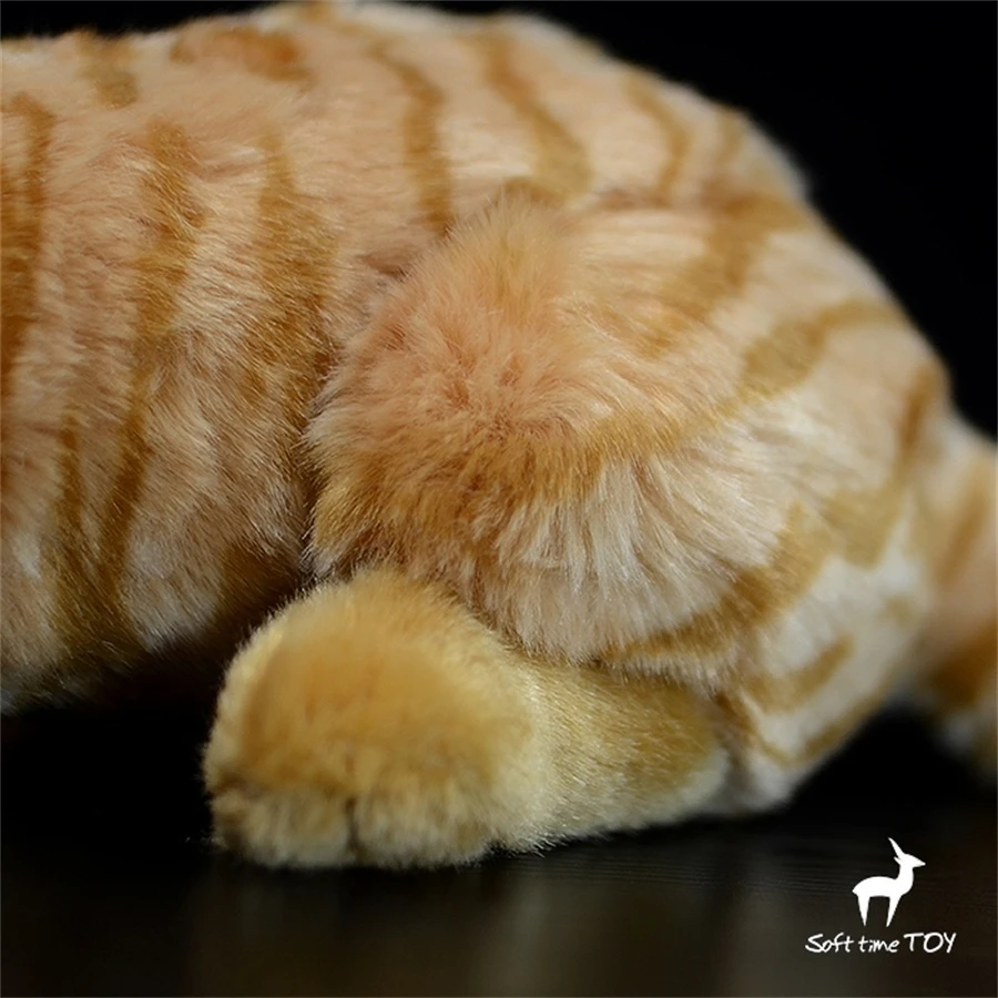 Tiger Cat High Fidelity Anime Cute Plushie Caracal Bush Cat Plush Toys Lifelike Animals Simulation Stuffed Doll Kawai Toy Gifts 6