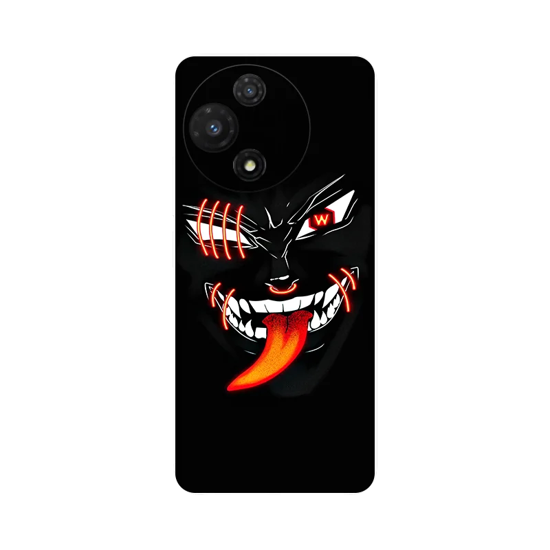 Black TPU Soft Silicone Cute Cat Phone Protective Back Cover Case