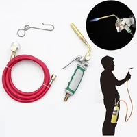 High Temperature Gas Welding Torch With 1.6M Hose+Hook (No Gas Cylinder) Propane Welding Maintenance Flamethrower Welding Gun 2
