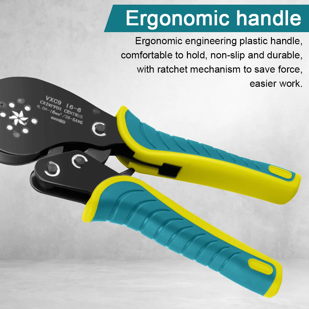 Crimping Tool crimping tool Ferrule Crimping Tool Kit Wire Ferrule Crimper Plier Kit Hexagonal Crimpers (0.08-16mm&sup2;/AWG28-5) for Wire Ferrules Connectors