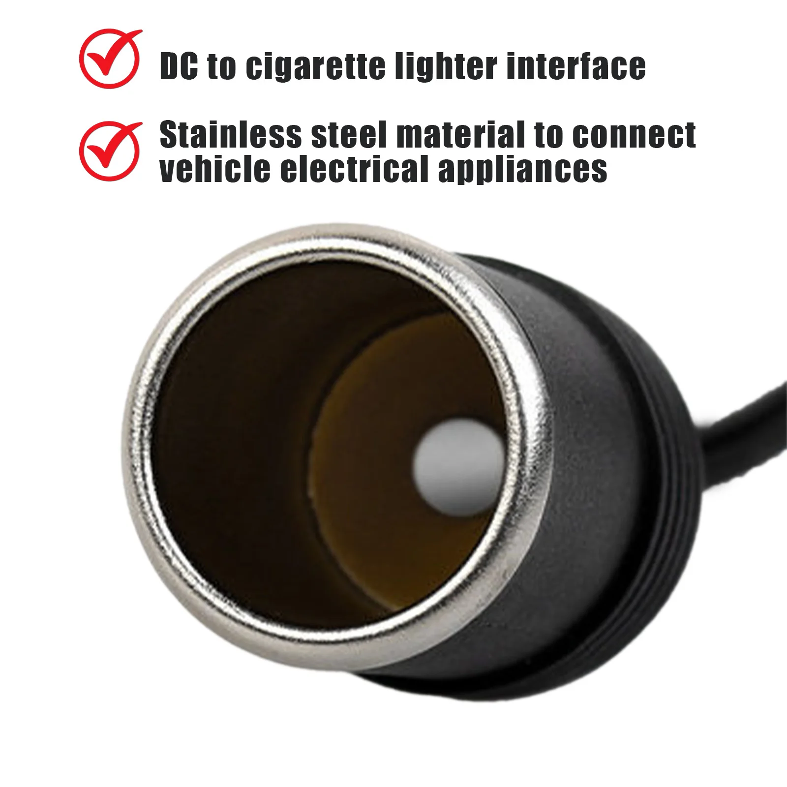 Auto 12V Ec5 Adapter To Female Car Cigarette Lighter Socket Plug Connector  for Jump Starter Battery Booster To Dvr Gps for Audi