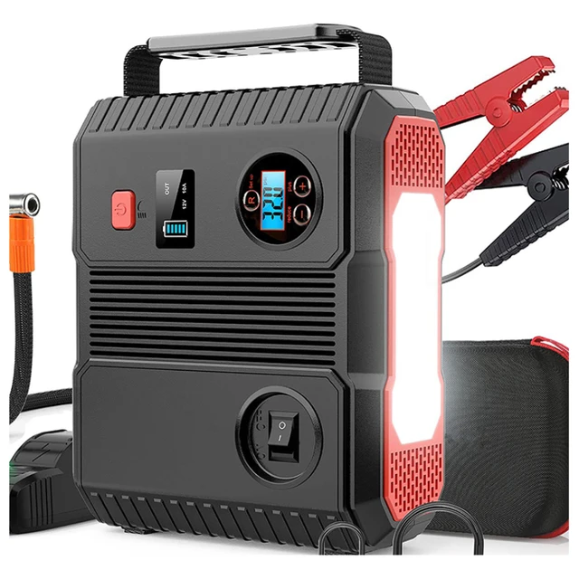Buture 5 in 1 Car Jump Start Air Compressor 26800mAh Power Bank Portable  Battery Booster Digital Tire Inflator with 160W DC Out - AliExpress