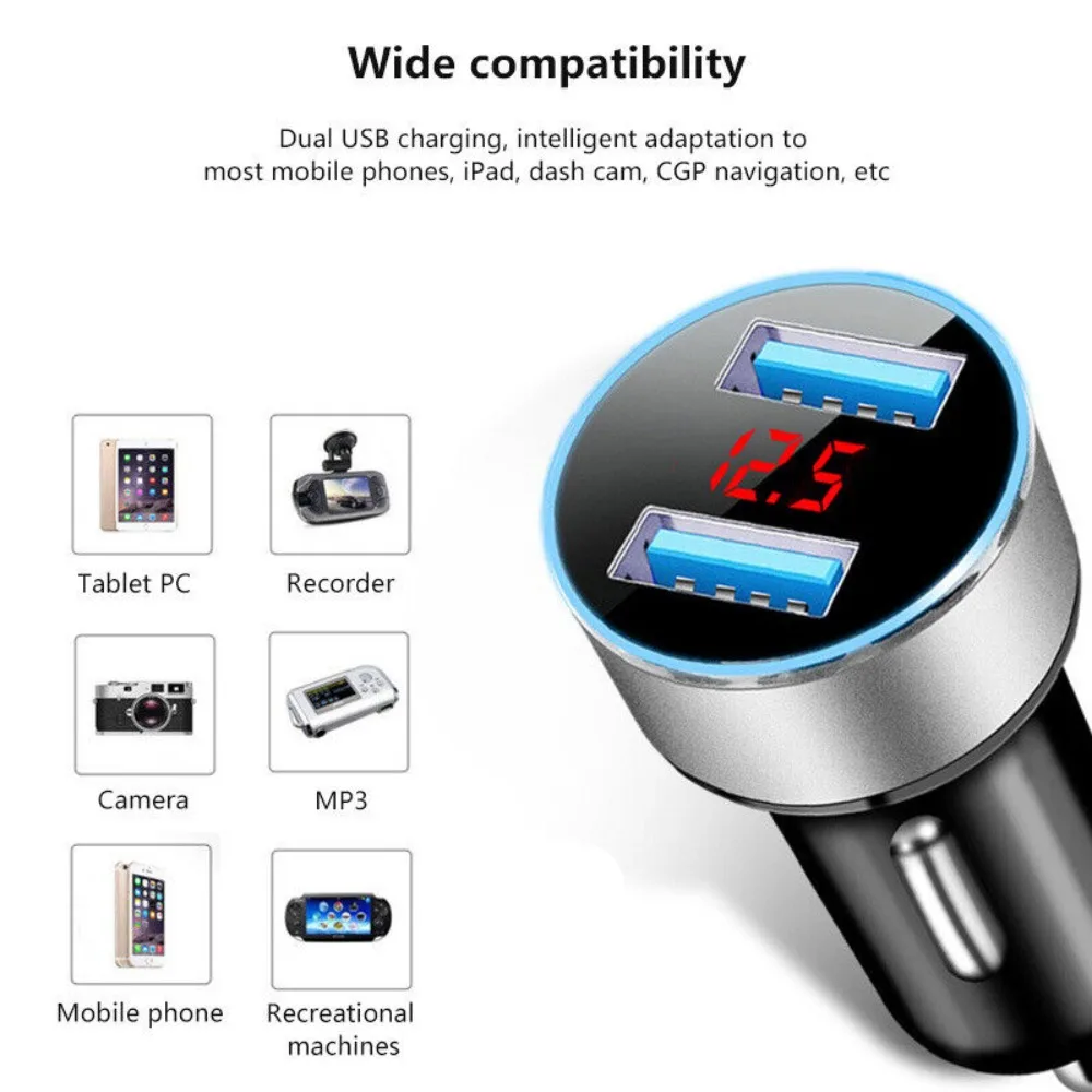

Автомобильное зарядное устройство с двумя USB-портами