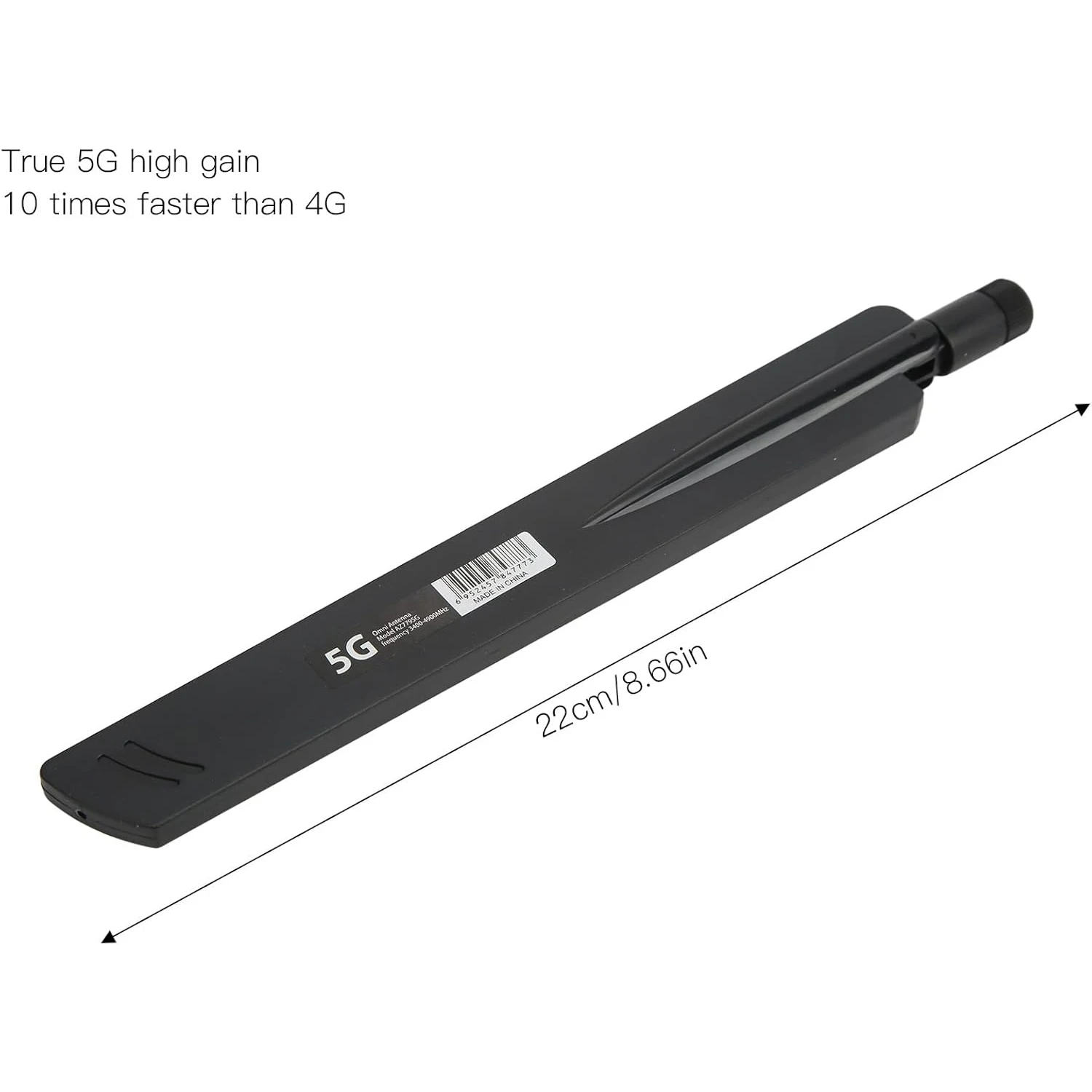 18dBi 4G 5G LTE SMA 남성형 고이득 안테나 600-6000MHz 광대역 외부 안테나 (라우터, 모뎀, IoT 게이트웨이용)