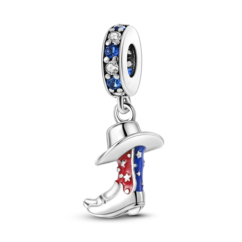 Silver Plated Sport Love Skate Shoe Dangle Charm Pendant