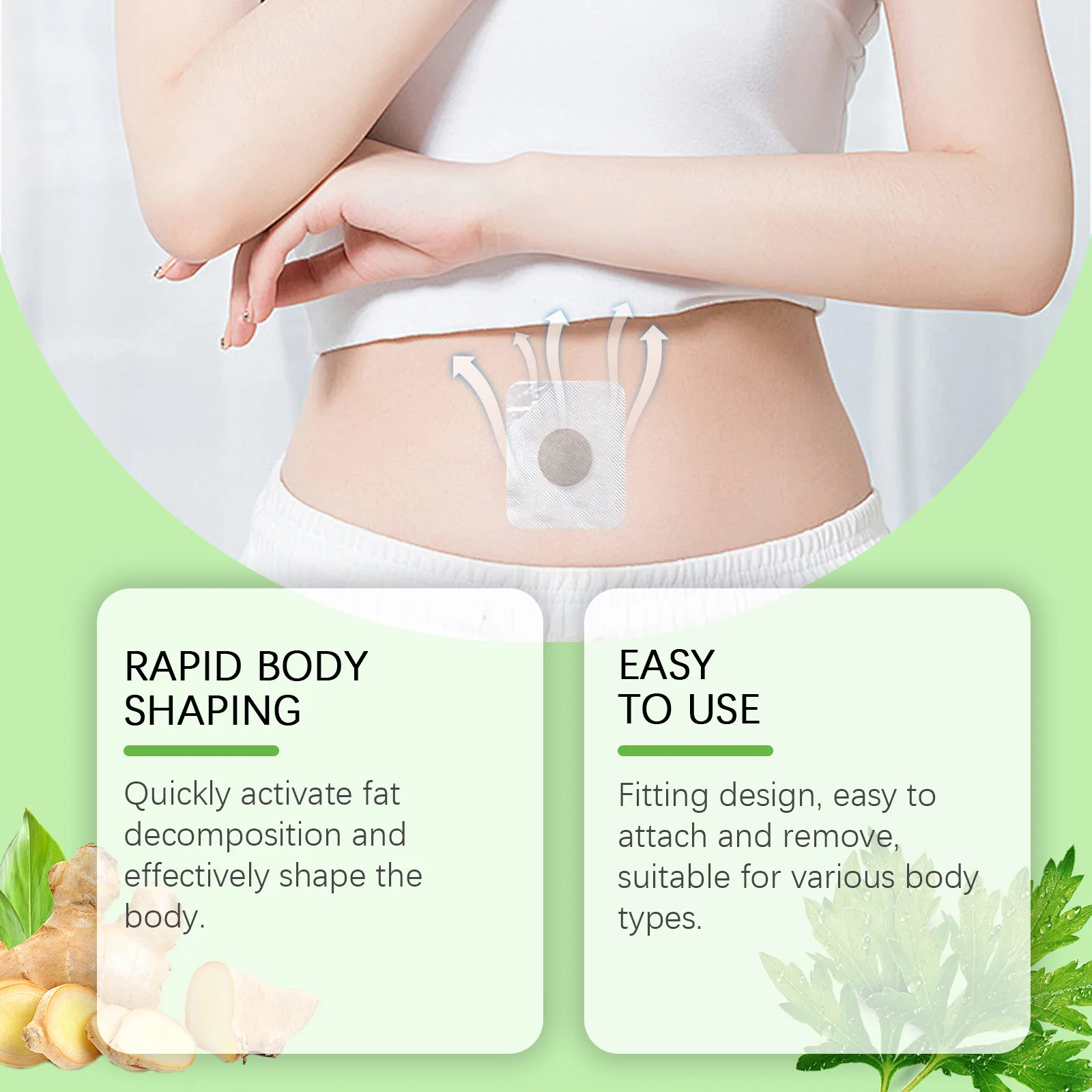 Detox Navel Patch Body Shaping Weight Loss Firm Lift Intestinal Toxin Cleansing Inhibit Fat Accumulation Belly Slimming Sticker