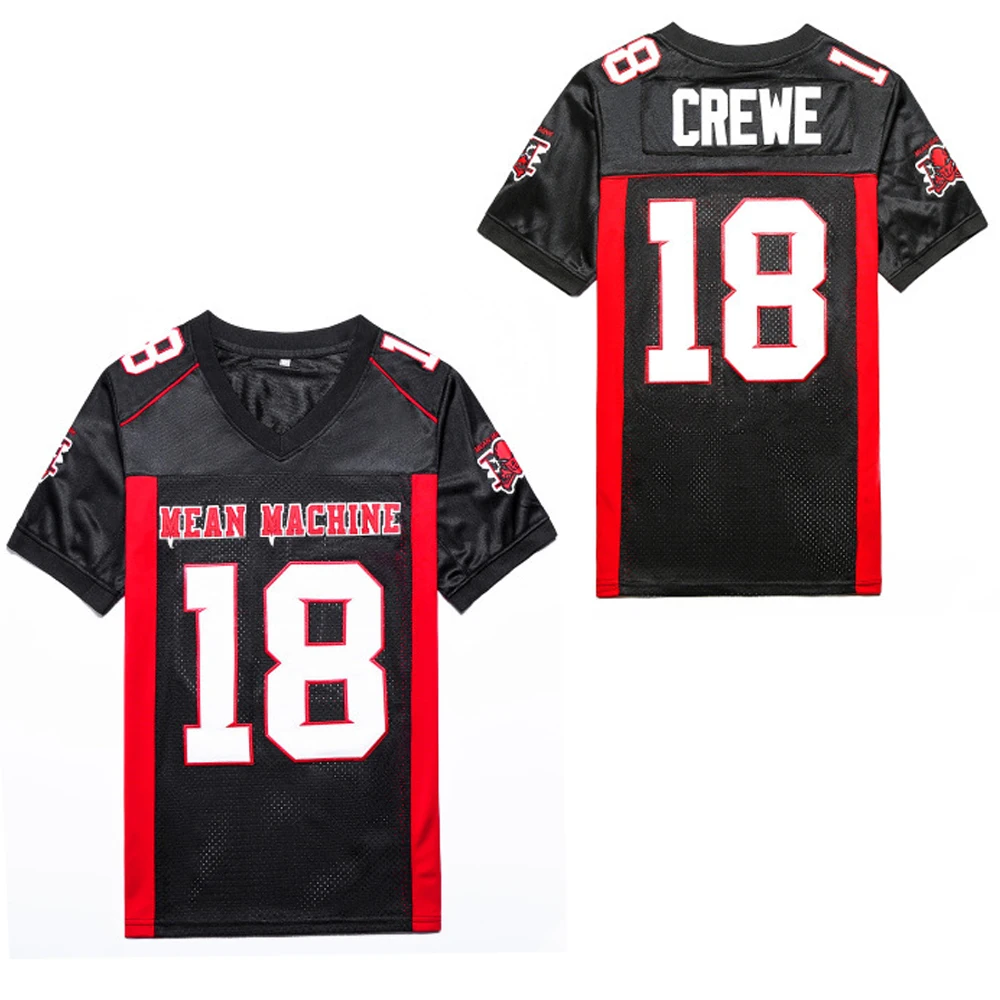 Football Jersey Men American Football Jersey Longest Yard Mean Machine 18 Paul Crewe