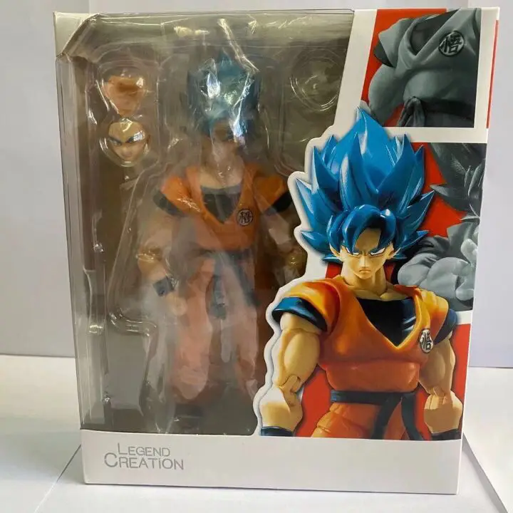 Compre 17cm Dragon Ball SHF Super Saiyan Blue Hair Son Goku PVC Action  Figure Boxed Movable Joints Model Collectibles Toys Gfit barato — frete  grátis, avaliações reais com fotos — Joom