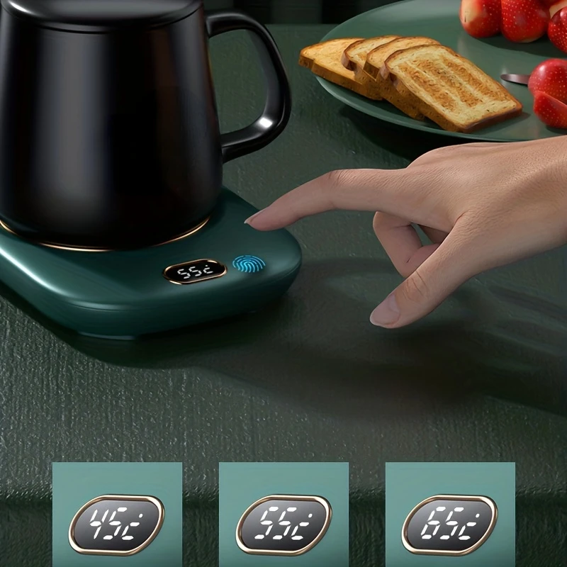 Smart Coffee Warmer-USB Heating Pad for Coffee, Hot Cocoa, Tea, Milk & More!