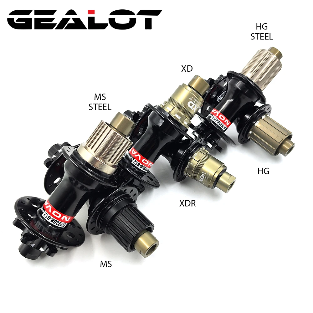 Novatec D792Sb-B12 6 Bulloni Boost Mozzo Posteriore Ta Thru Axle 12*148Mm Mtb Road Disc Brake Cube Cassette Body Hg Xd Xdr Ms N3W 28/32H