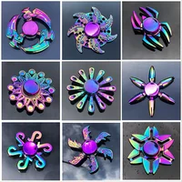 New Multicolor Gradient Fidget Spinner Creative Flower Rainbow R188 Mute Bearing Hand Spinner Fingertip Gyro Stress Relief Toys 1