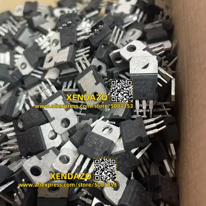 Original (50pcs) STP75NF75 P75NF75 big chip 75NF75 75N75 MOSFET 75V 80A ...