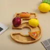 Large Wooden Number Charcuterie Board Fillable Decorative Number Food Tray Practical Wood Number Serving Tray 2