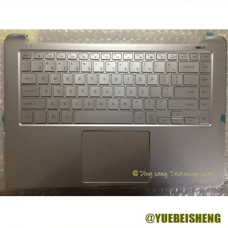 

Новая/орг для Samsung NP 900X5T NP900X5T K02 K03 Подставка для рук английская клавиатура верхняя крышка сенсорная панель, серебристый