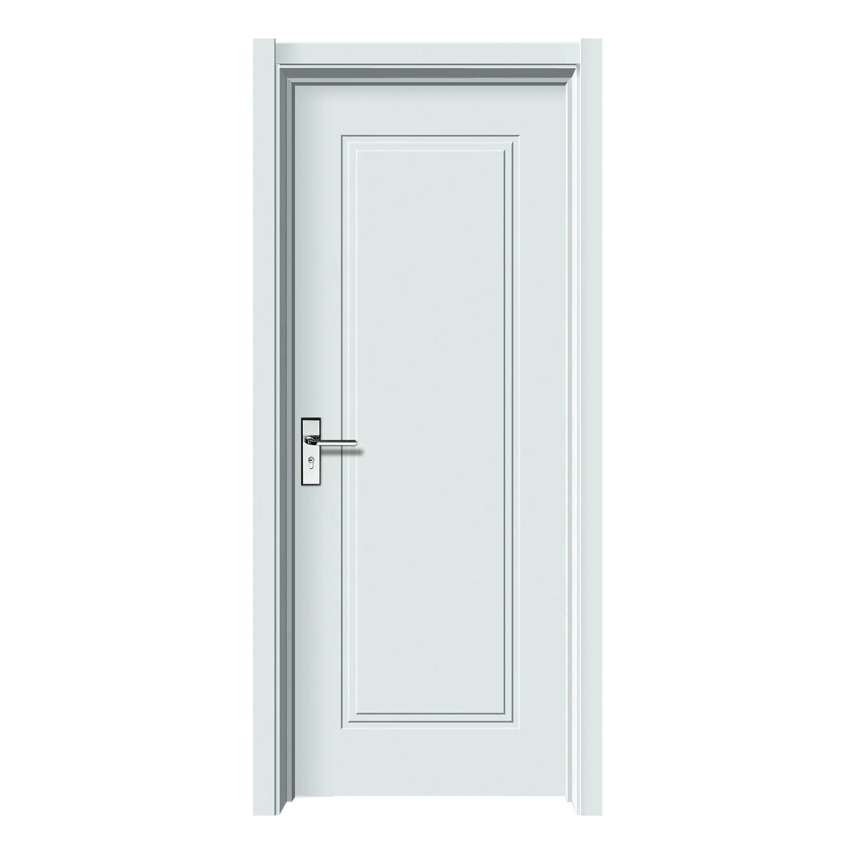 Hot Selling House Use Modern Slab Bedroom Doors Internal Door Wooden Waterproof Interior Painting Door For Houses 2