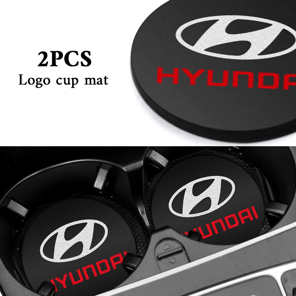 1/2pc Car Cup Holder Coaster Non Slip Pad Mat Interior Decor For