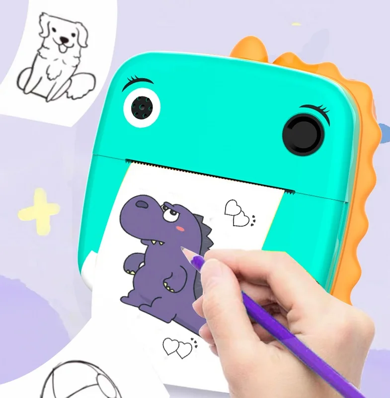 

Portable Mini Camera Printer Subminiature Electronic Children Kids Boy Girl Birthday Gift Cool Toy Instant Printing Photo