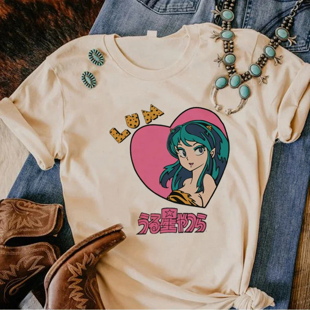 

Urusei Yatsura T Shirt Women Streetwear Comic Manga T Shirt Girl 2000s Clothing Women Anime Top Girl Harajuku Graphic Clothes