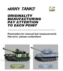 RC Tank Military 7CH War Battle M1 Leopard 2 United States Remote Control Toy Car Tank Model Electric Toys for Boy 2.4G Children 3