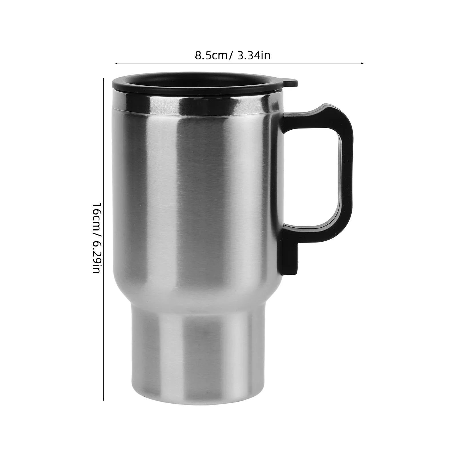 12V 차량용 전기 가열 컵 1.0L 휴대용 보온 머그컵 (뜨거운 음료용) 여행용 물 주전자 보온병 자가 발열 커피