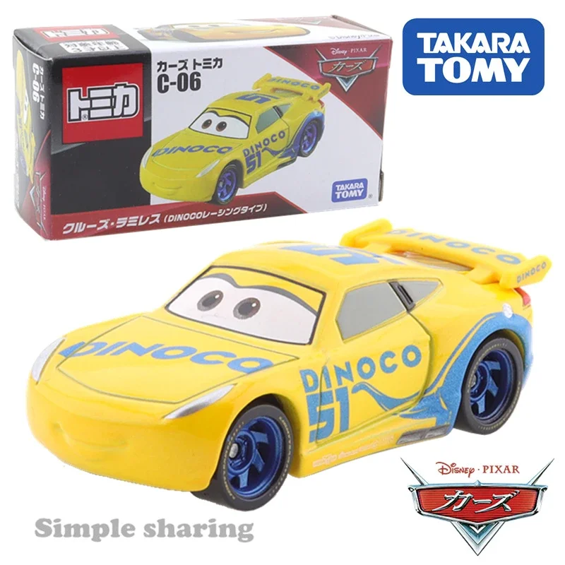 

Taraka Tomy Disney Pixar Cars Tomica C-06 Cruz Ramirez (Dinoco Racing Type) Kids Toys Motor Vehicle Diecast Metal Model