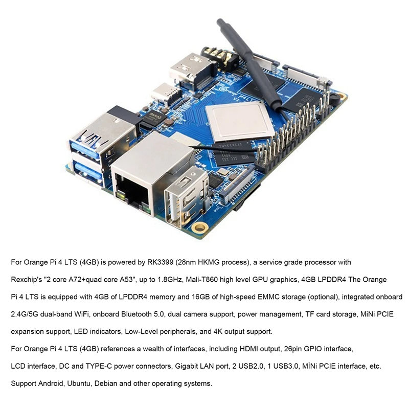   4 LTS Rockchip RK3399 4GB LPDDR4 α׷ н  , 濭 +  