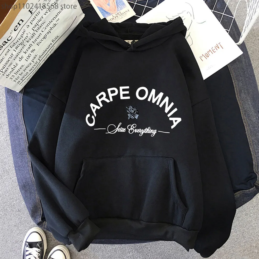 

Carpe Omnia Hoodies The Micah Parsonss Print Sweatshirt Anime Clothes Men Streetwear Women Unisex Winter Spotrwear Harajuku Tops