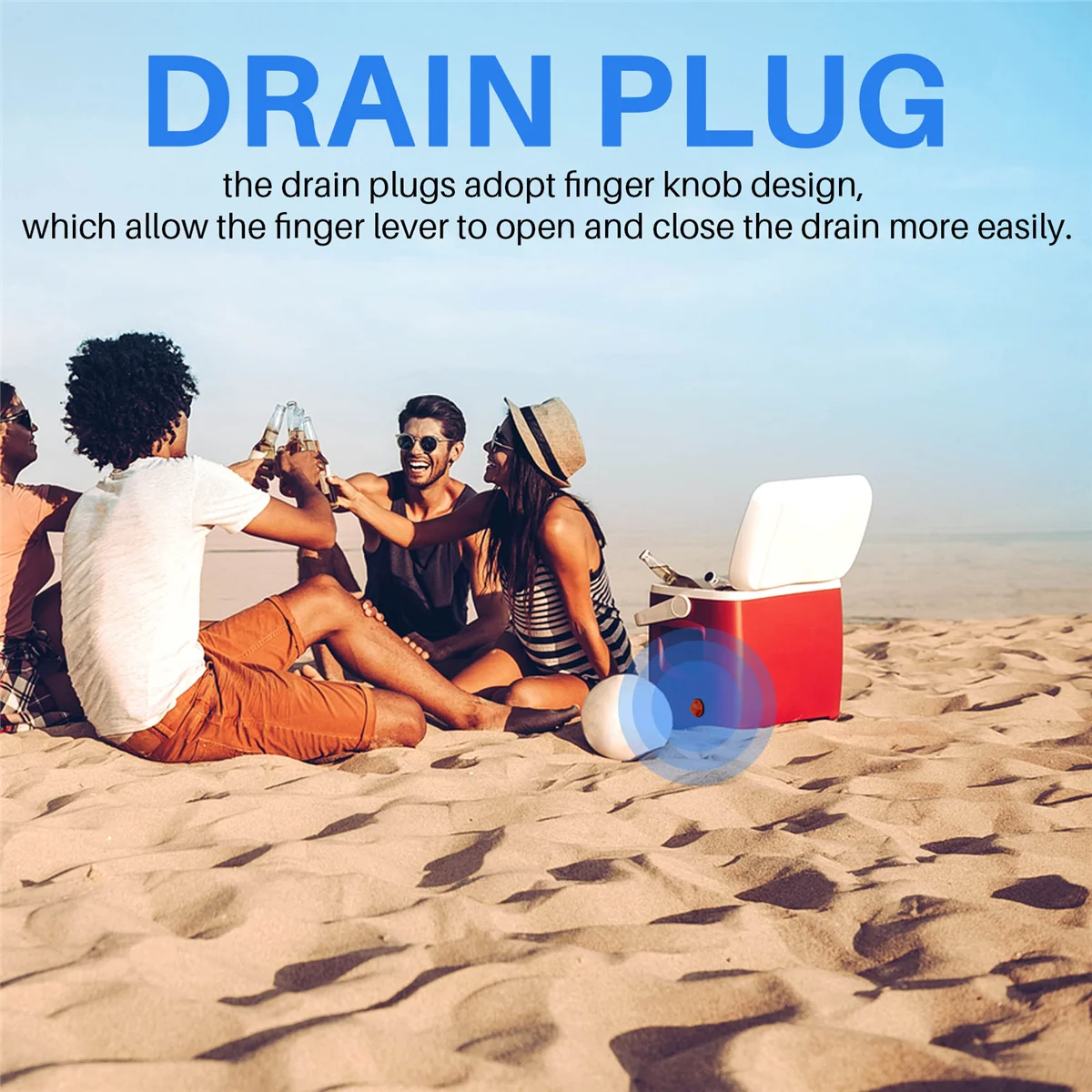 Cooler Drain Plugs Replacement Compatible with Most Rotomolded Coolers,Small Drain Plugs with Leak-Proof Design 1Pcs