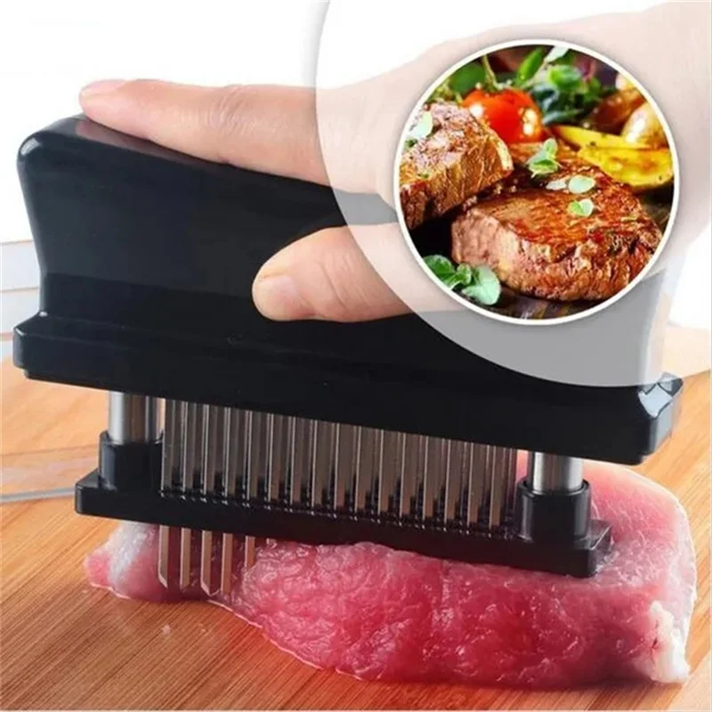 Stainless Steel Meat Tenderizer With 48 Blades Professional Kitchen Cooking Tools Accessories