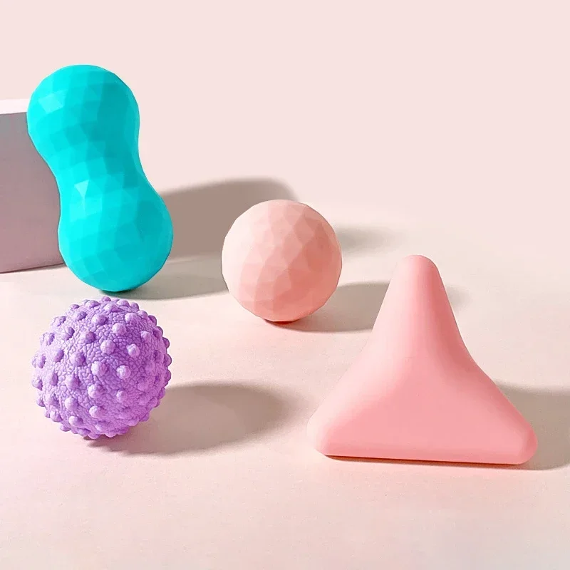 Silicone Massage Balls Palm Massager Hand Strength Exercises Slimming Muscle Relaxation Health Care Finger Massage Aid Tool