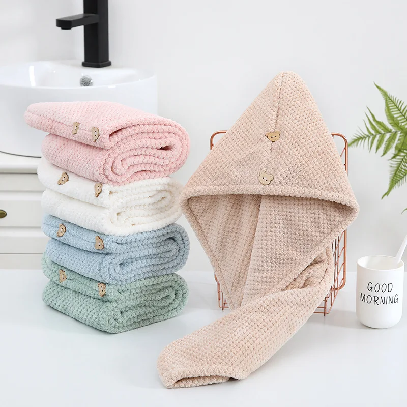 Women's Dry Hair Cap and Towel