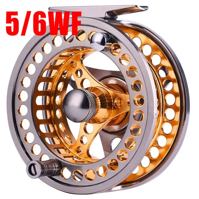 Sougayilang 5/6 7/8 Fly Fishing Reel High Speed Ratio Fishing Reel  Cnc-machined Aluminum Alloy Body And Spool Fly Reels - Fishing Reels -  AliExpress