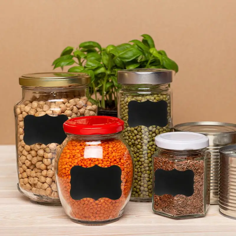 Waterproof Blackboard Stickers Household Kitchen Jam Jars Organizer Labels Storage Bottles Tags Chalkboard Sticker Label