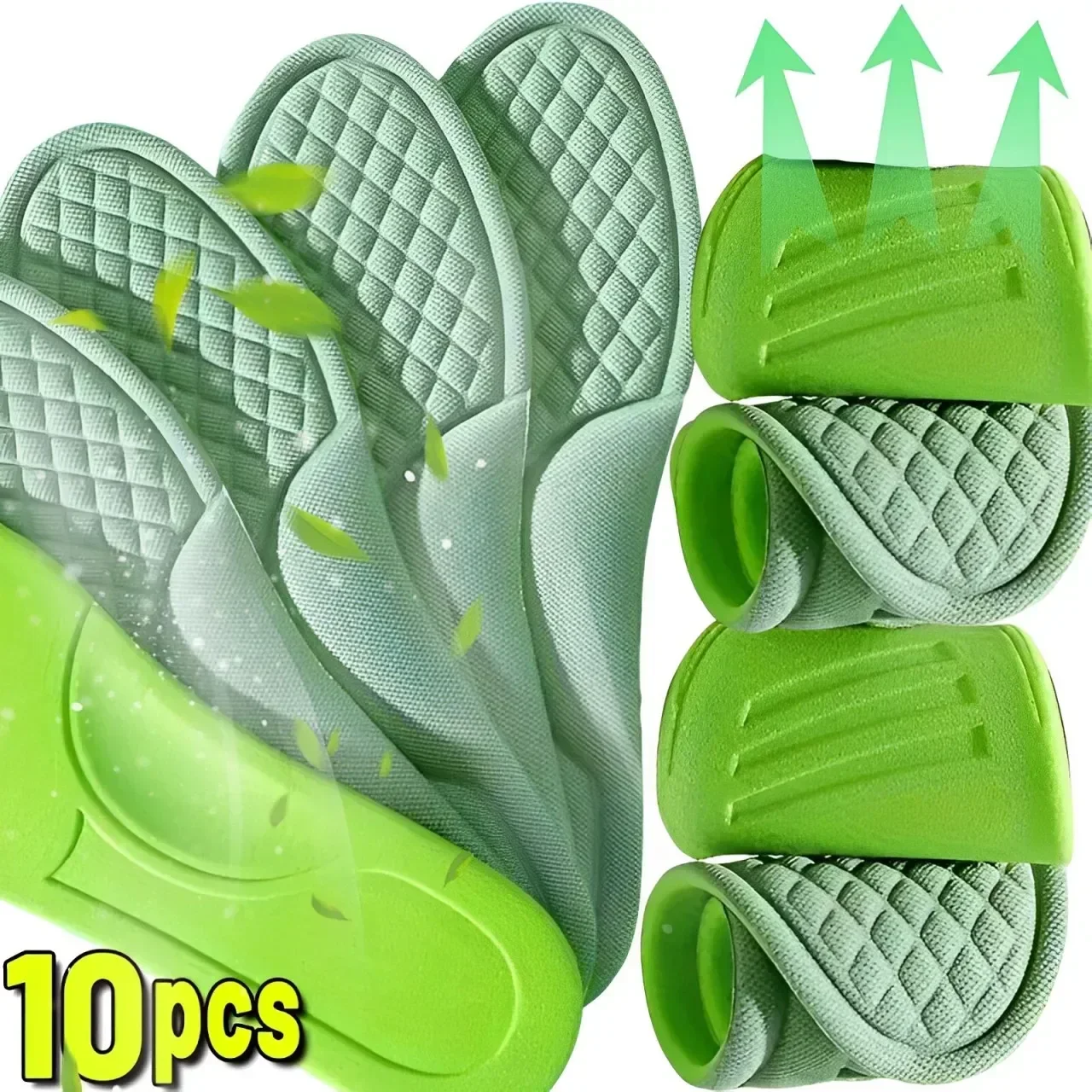 thumbnail image 4 of Plantillas de espuma viscoelástica Nano de 2/10 piezas, unisex, suaves, que absorben el sudor, para zapatos, para mujeres y hombres, ortopédicas, deportivas, 4 of 5