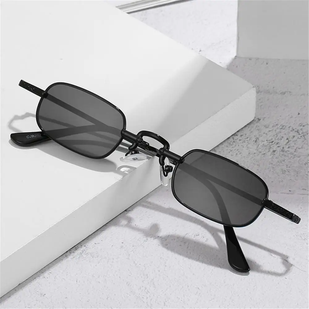 Metal Frame Small Rectangle Sunglasses UV400 Protection