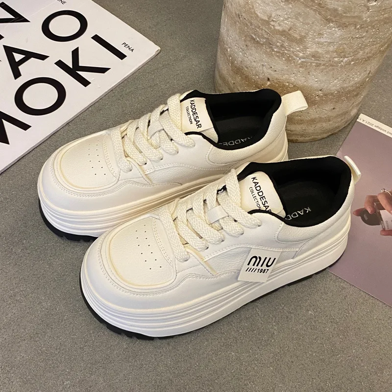 

Small White Shoes Womens 2023 New Korean Style Fashion Shoe Womens Shoes Breathable Thick Soled Casual Sports Shoes