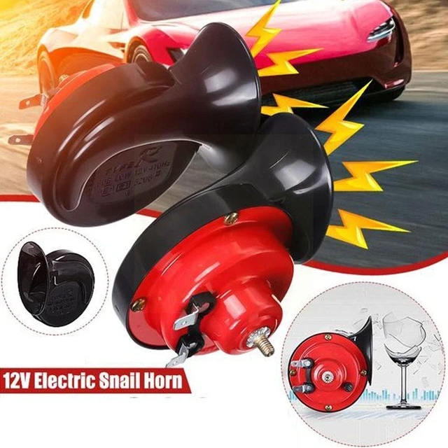 Universal Laut Auto Horn 12V Elektrische Schnecke Zug Horn Super Laut  Wasserdichte Hörner Sirene für Motorrad Auto Lkw SUV boot S2P8 - AliExpress